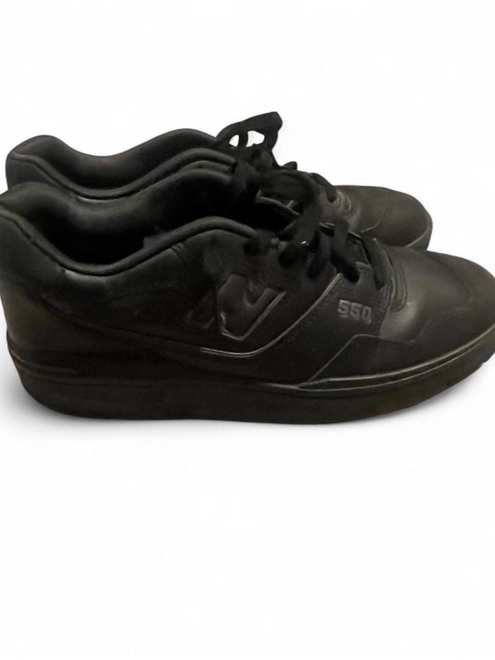 Triple black New Balance Men's Black 550 Low-Top Sneakers